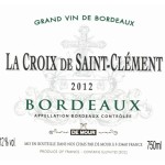 LA CROIX DE ST CLEMENT WHITE-front